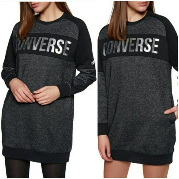 Converse Dresses & Skirts - 2 FOR 80 Converse Metallic Crew Dress Size Medium